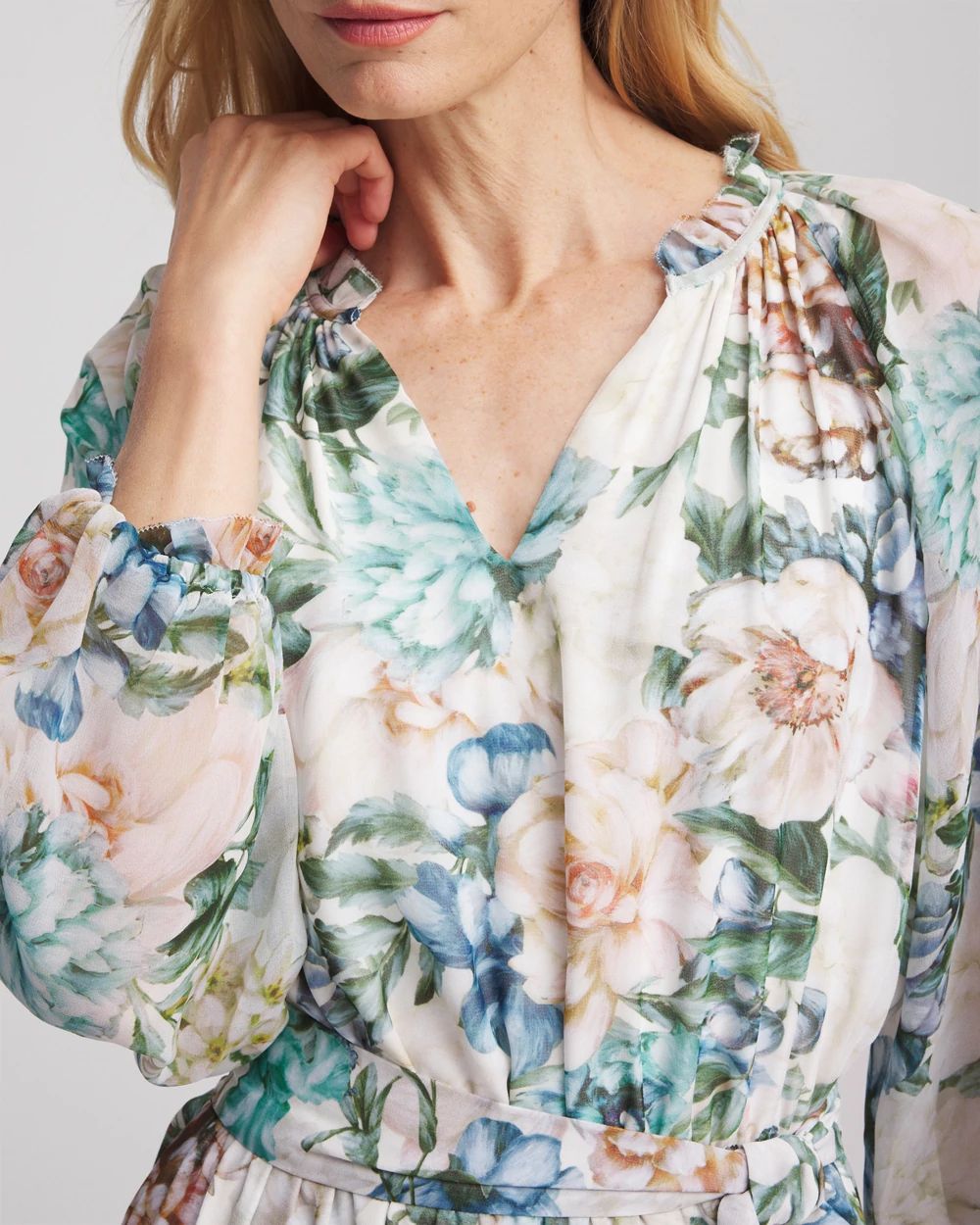 Georgette Tie-Front Maxi Dress | Chico's